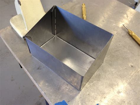 bend sheet metal into box|how to fabricate sheet metal box.